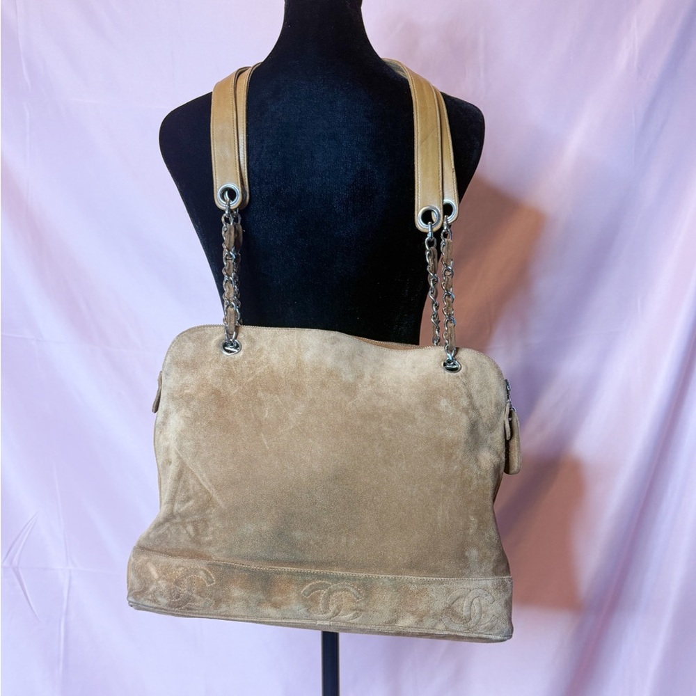 Chanel Vintage Suede Brown/Tan Bag